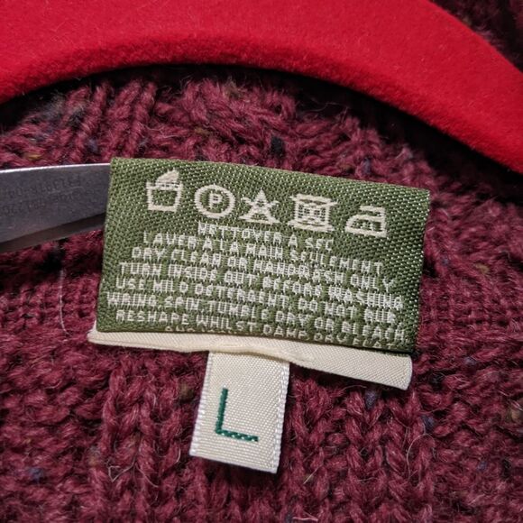 CARRAIGDONN Aran 100% New Wool Long Cardigan L - Picture 6 of 7